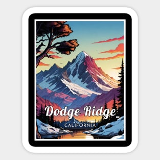 Dodge Ridge ski California USA Sticker